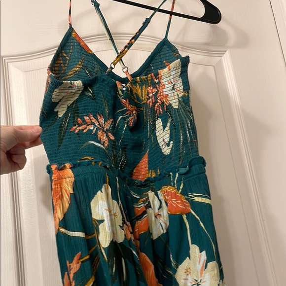 Teal Floral Print top - Picture 4 of 5